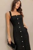 Size Small TWEED NOUVELLE MIDI DRESS FINAL SALE