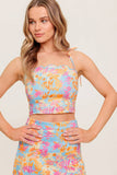 MANDY SCALLOP EDGE TOP MINI SKIRT SET