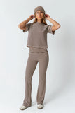 Jannet Striped Top in Brown