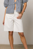 Lydia Bermuda Shorts in White