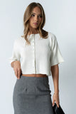Macey Knit Sweater in Cream