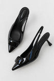 Nena Slingback Heels in Black