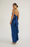 Tamera Satin Maxi Dress Navy