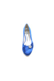 Royal Blue Flats with Rhinestone embellished