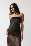 Pura Lace Trim Tube Top in Black
