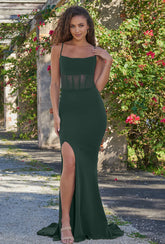Naomi Corset Gown Emerald