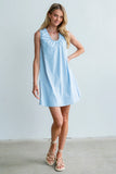 Luka Mini Dress in Blue