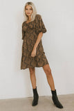 Bellamy Mini Dress in Brown FINAL SALE