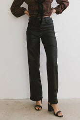 Tally Coated Wide Leg Jean FINAL SALE
