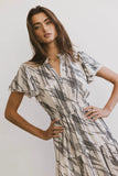 Mikaela Abstract Midi Dress FINAL SALE