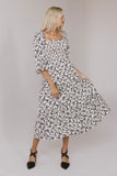 Kiran Floral Midi Dress in Cream FINAL SALE
