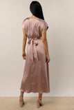 Rosalind Midi Dress in Mauve FINAL SALE