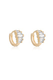 Crystal Diamond Shine Mini Hoop Earrings