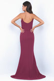Daris Gown Berry Cat Eye Scoop Neckline Dress