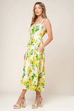 LEMONADE PERFECTION MIDI DRESS