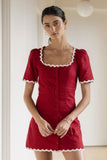 Aubrey Ric Rac Mini Dress FINAL SALE