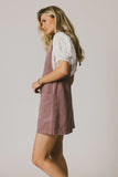 Scottie Denim Overalls in Mauve FINAL SALE