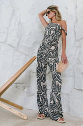 Minnie Abstract Wide Leg Pants