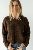 Maxine Speckled Sweater in Brown