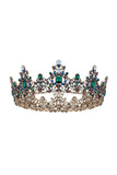 Baroque Colorful Crystal Crown
