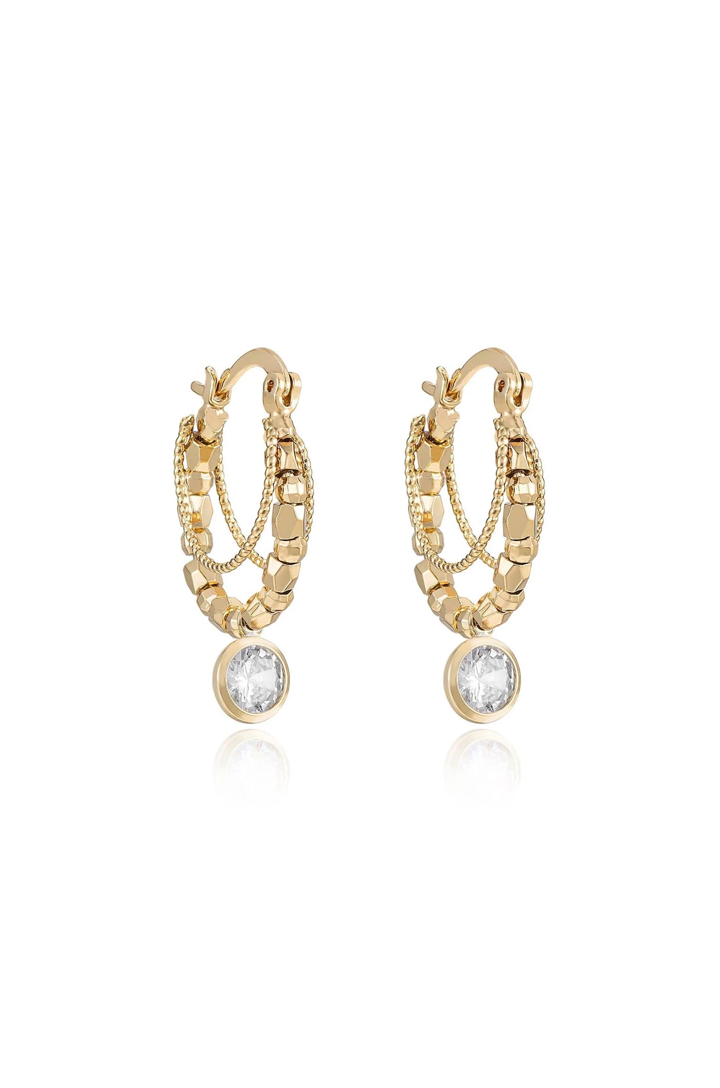 Boho Golden Hoop Earrings