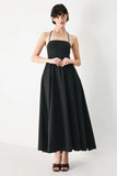 PURE LINE OPEN BACK MIDI DRESS