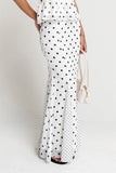 Freida Polka Dot Maxi Skirt in Ivory