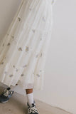 Ari Embroidered Floral Midi Dress FINAL SALE