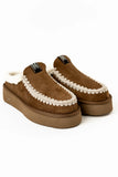 Cecily Platform Slipper in Camel