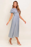 CHERIE MIDI DRESS BLUE FINAL SALE