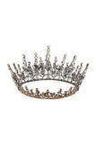 Queen Rhinestone Dark Crown for Women