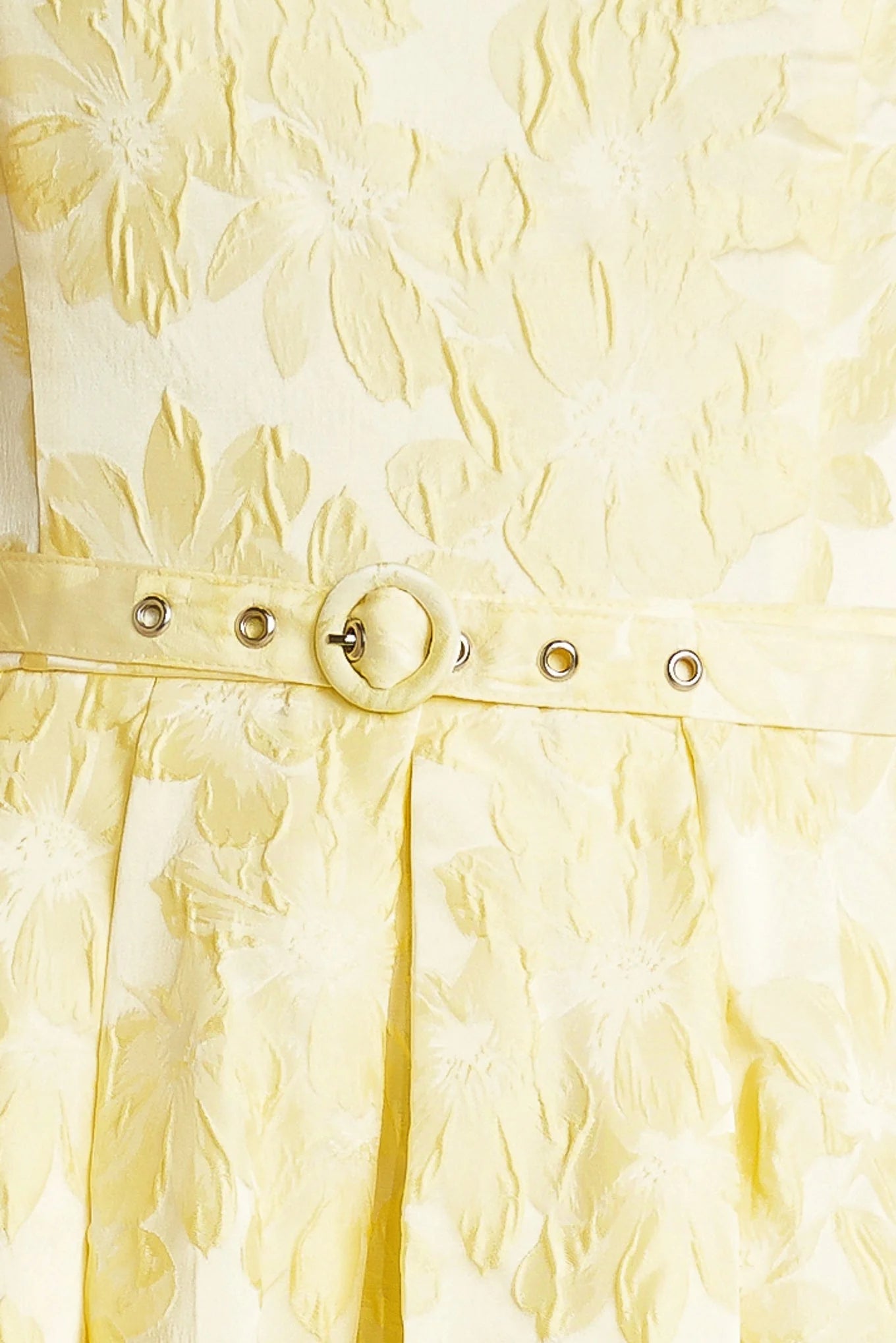 BUTTERCUP BLOOM LEMON YELLOW MIDI DRESS