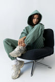 Mozie Contrast Joggers in Teal