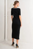 MODERN CLASSIC SWEATER KNIT MIDI DRESS