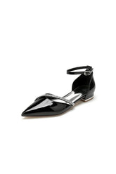 Black High Heels with Crystal Accents