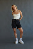 Levis 501 Mid Thigh Shorts Lunar Black