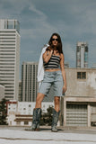 Dylan Two Toned Bermuda Shorts