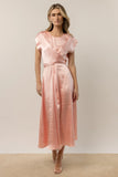 Rosalind Midi Dress in Pink FINAL SALE
