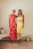 Havana Floral Halter Maxi Dress