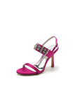 Rhinestone Beaded Ankle Straps Party Shoes