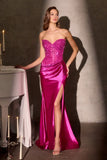 Dasha Gown Statement Crystal Drop Waist Dress