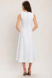 CLOUDLIGHT SUMMER WHITE MIDI DRESS