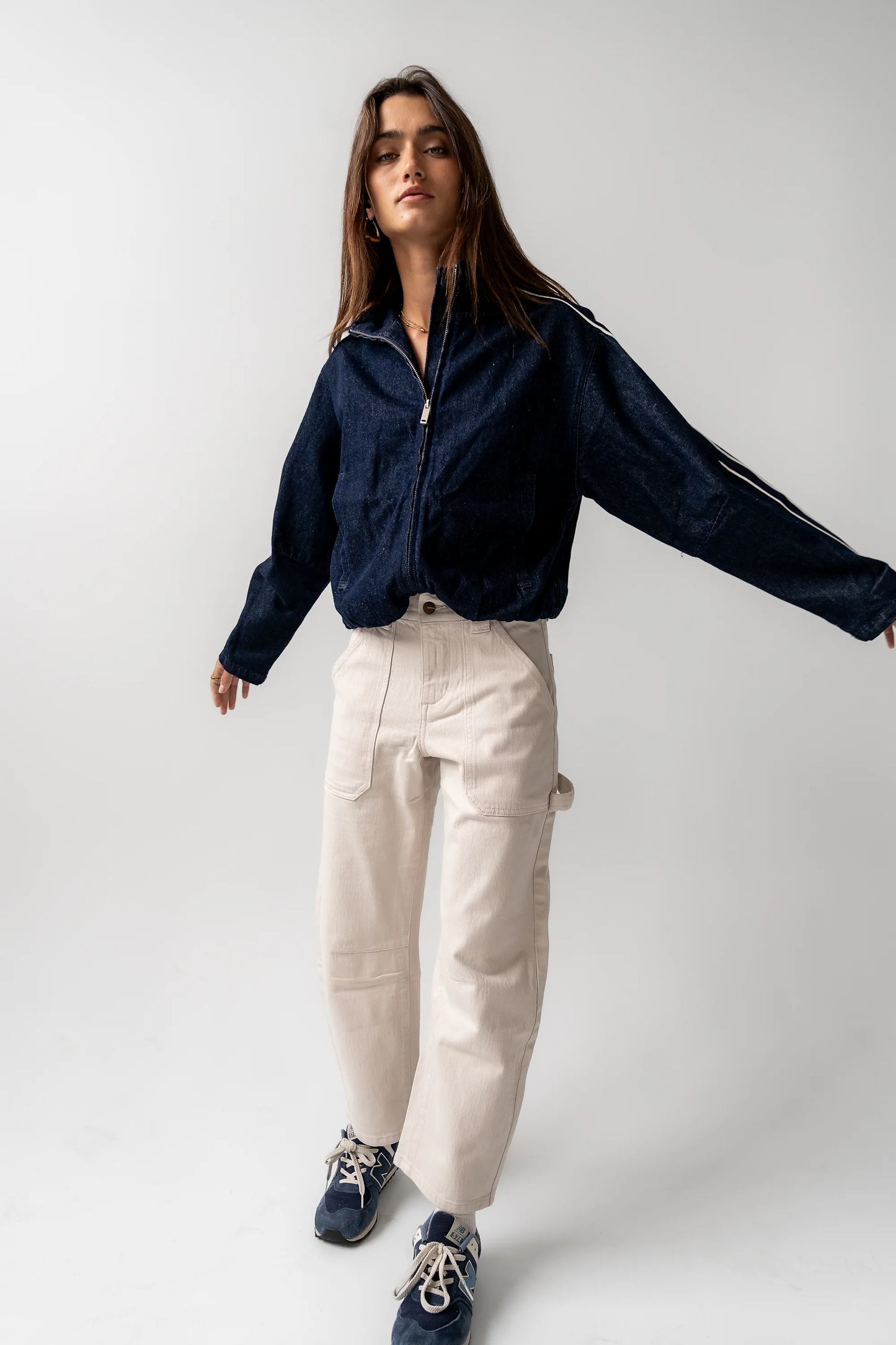 Scottie Barrel Jeans in Ecru FINAL SALE