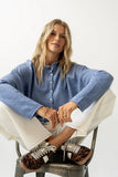 Maci Cardigan in Dusty Blue FINAL SALE