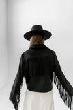 Bridget Fringe Jacket in Black