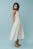 Jaynie Midi Dress in Cream
