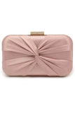 Classic Silk Like Closure Clutch Purse