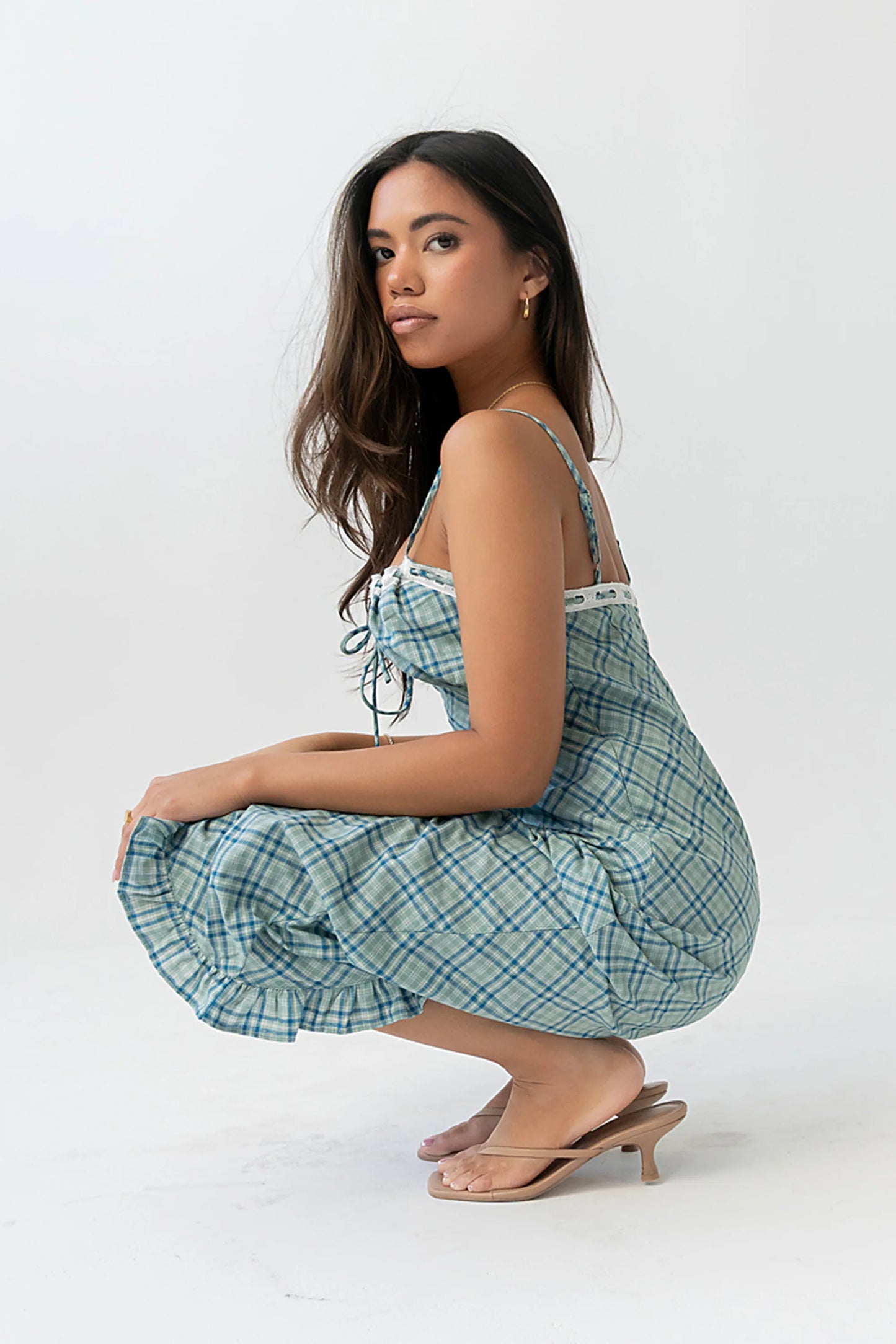 Mylee Plaid Maxi Dress