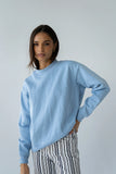 Marie Oversized Sweatshirt in Blue