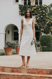 Ariel Embroidered Midi Dress